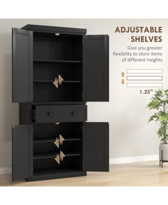 Multi-Functional Kitchen Storage Cabinet with Ample Space for Plates and Supplies