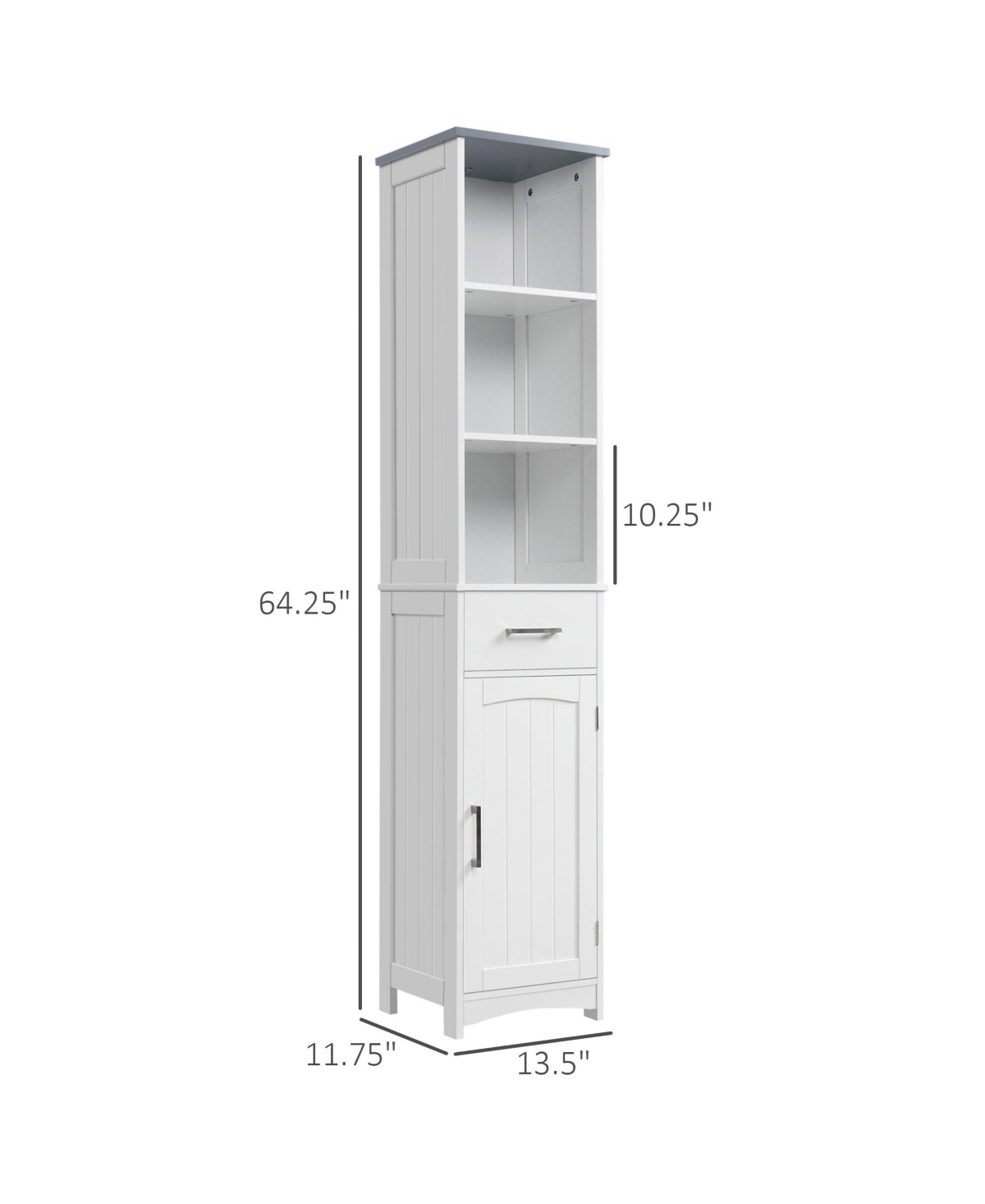 Space Saving Bathroom Storage Cabinet with Strong Design for Towels and Essentials