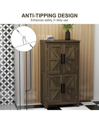 Durable Bathroom Floor Cabinet for Organizing Toiletries and Towels Efficiently