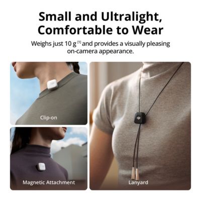 Mic Mini 2.4GHz 2-Person Clip-On Digital Wireless Microphone System with Charging Case