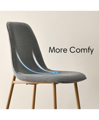 Compact 5-Piece Dining Set with 39.5 Inch Round Table and 4 Chairs, Natural Wood Look for Small Kitchens or Apartments-Maison Boucle