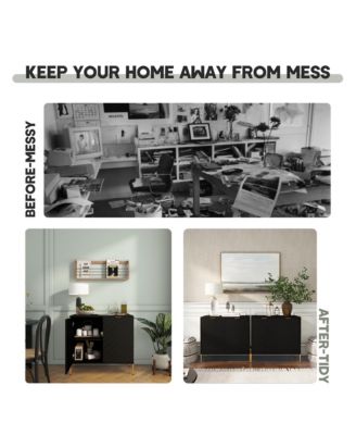 2-Door Accent Cabinet Storage Cabinet