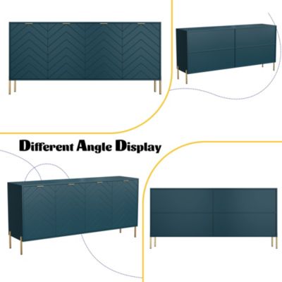 4-Door Accent Cabinet More Large Storage Cabinet