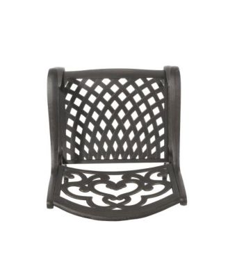 Austin Cast Aluminum Dining Chairs Set of 2 Rust-Resistant Patio Seating