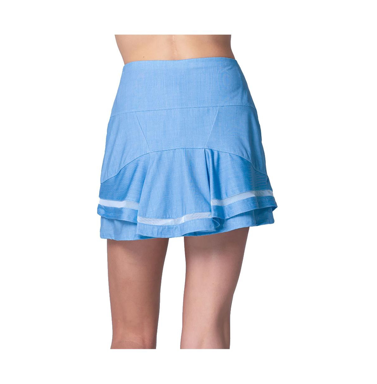 Lucky Love Women's Linen Play 14 Inch Tennis Skirt