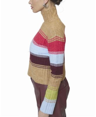 Women's Marley Ribbed Gradient Stripe T-Neck