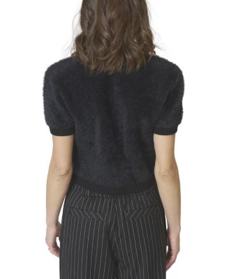 Women's Roman Eyelash Tee With Shoulder Pads