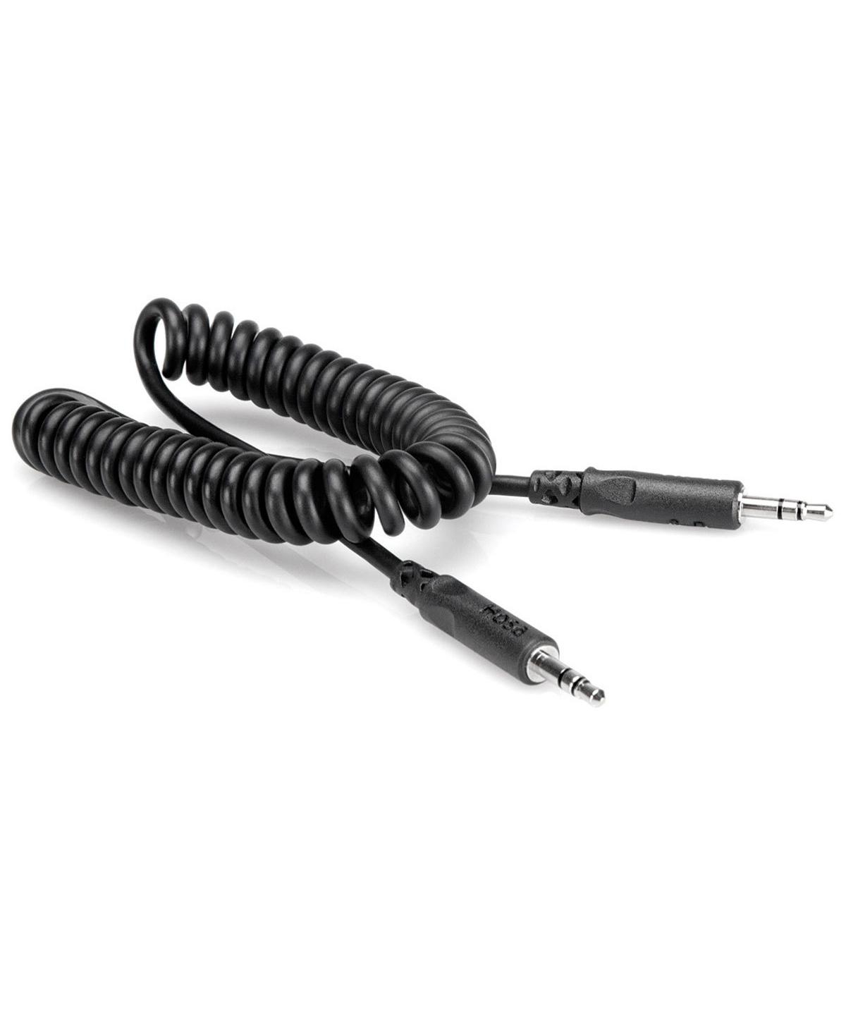 Hosa Technology 5' 3.5mm Male to 3.5mm Male Stereo Interconnect Coiled Cable