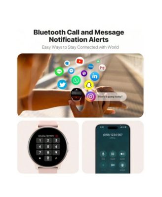  Smart Watch, HD Smartwatch For Men Women (Answer/Make Calls), Fitness Watch With 100+ Sport Modes, IP68 Waterproof/Heart Rate/Sleep Monitor, Activity Trackers For IOS/Android