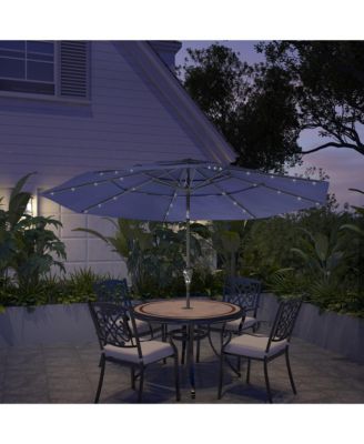 3-Tier Patio Umbrella with Led Lights 10ft Outdoor Patio Table Umbrella Large Umbrella Pool Umbrella For Deck, Pool, Garden, Patio