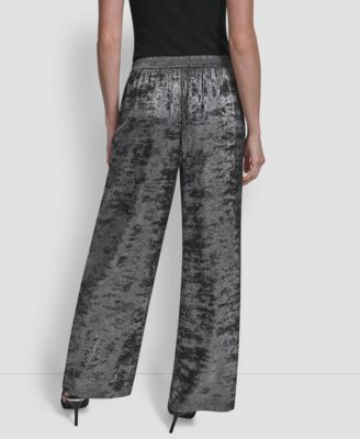 Women's Textured Pull-On Pants