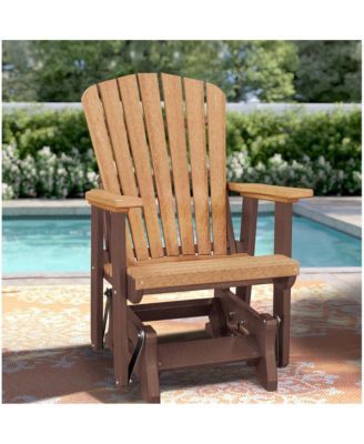 Fan Back Glider Made in the USA- Cedar, Tudor Brown