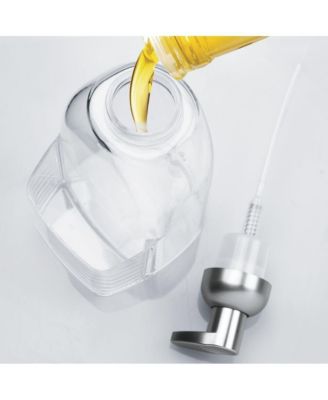 Acrylic Kitchen Sink Caddy with Soap Dispenser - Clear/Brushed Nickel