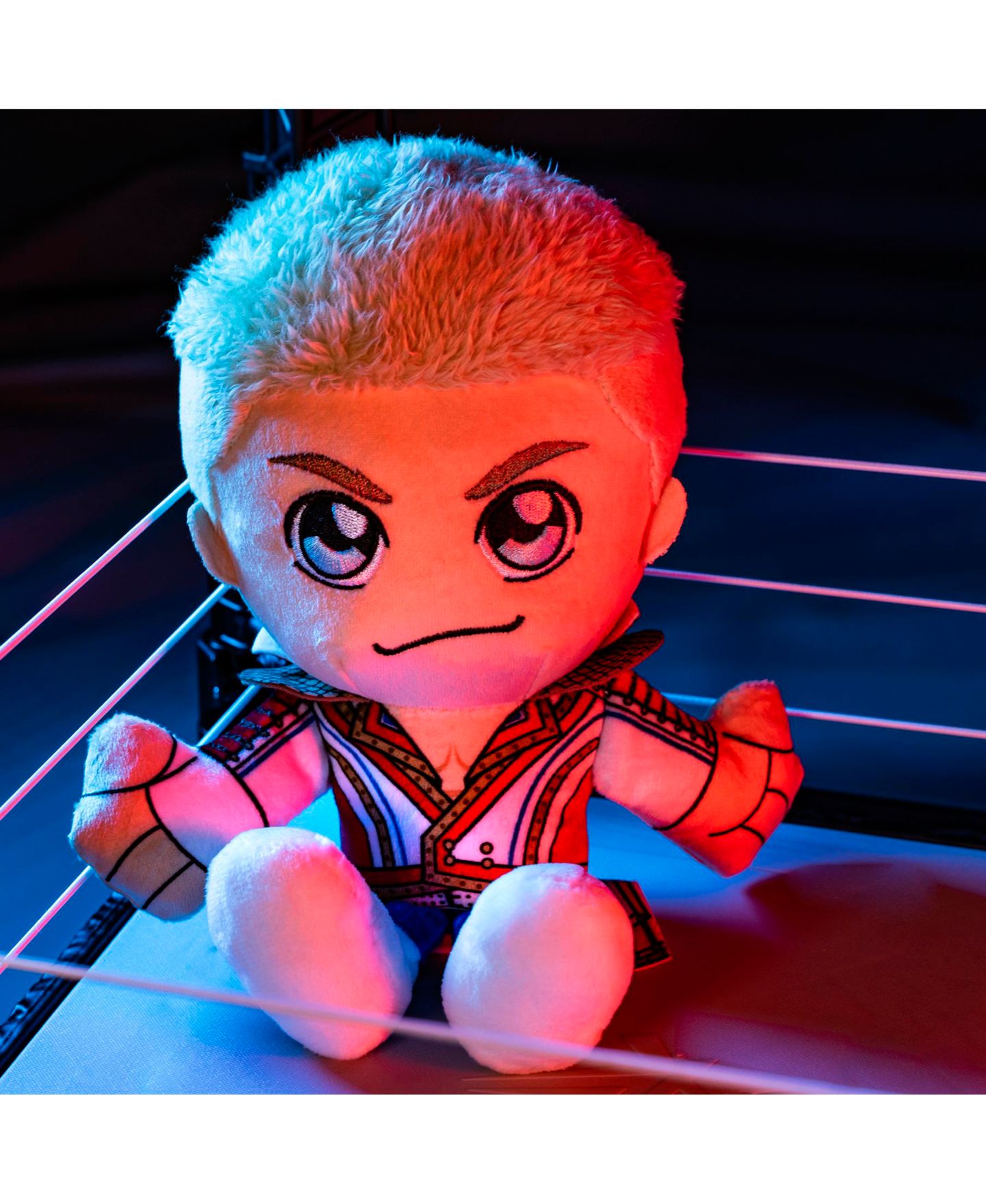 Детская мягкая игрушка Bleacher Creatures Cody Rhodes 8" Kuricha Sitting Plush, цвет: Разноцветный — фото 4