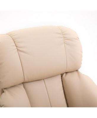 Massage Recliner Chair, Footrest, 360 Swivel Lounger w/ Ottoman,