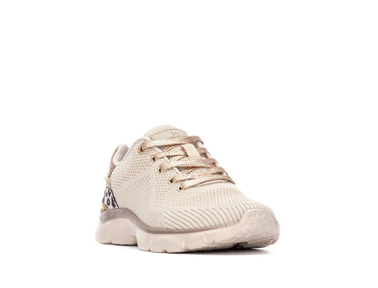 Женские кроссовки XTI Lace-Up Casual, цвет: Бежевый — фото 1
