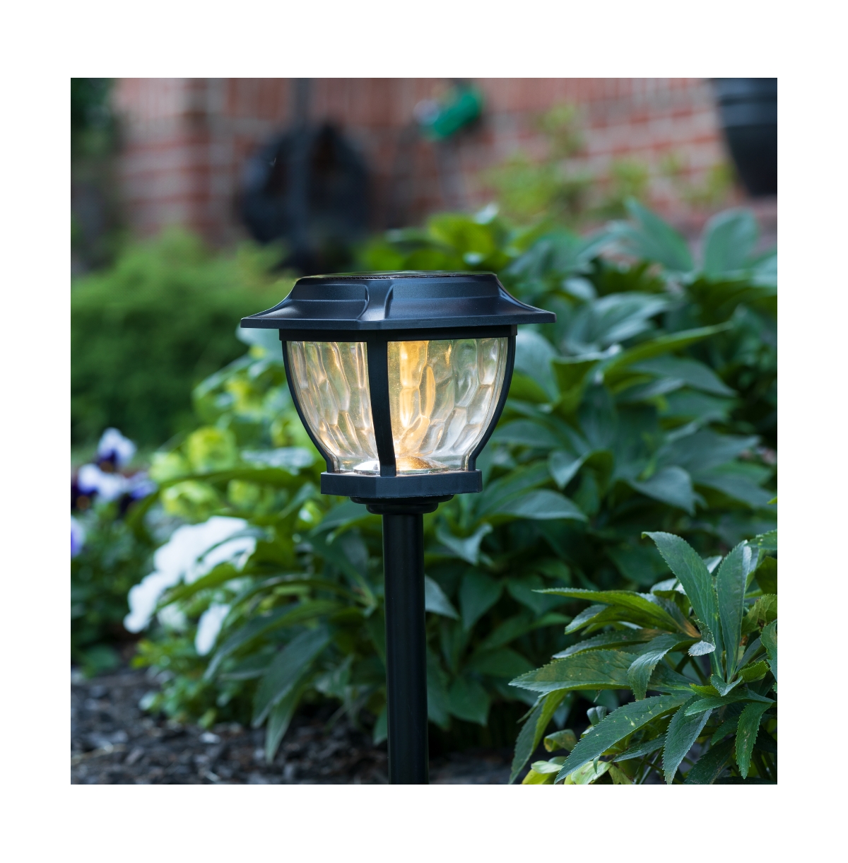 Maxsa Innovations Solar Wave Glass Style - Super Bright Path Lights 2 pack White