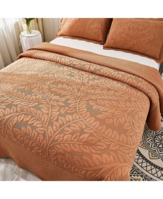 100% Cotton Oversized Bedspread Quilt Set - Queen
