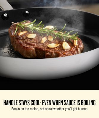 Maestro Nonstick Stainless Steel Frying Pan - Easy to Clean, Oven Safe and Made without PFAS, PFOA & PTFE