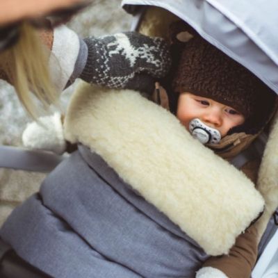 Baby Coverbaby Arctic Organic Wool Adjustable Footmuff