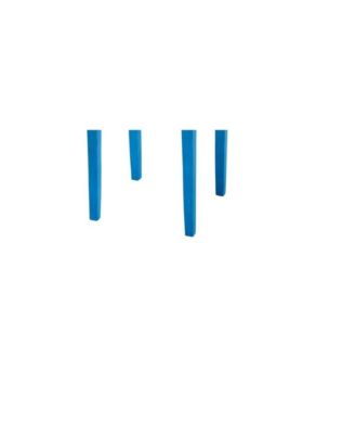 Sky Blue Solid Wood Side Table