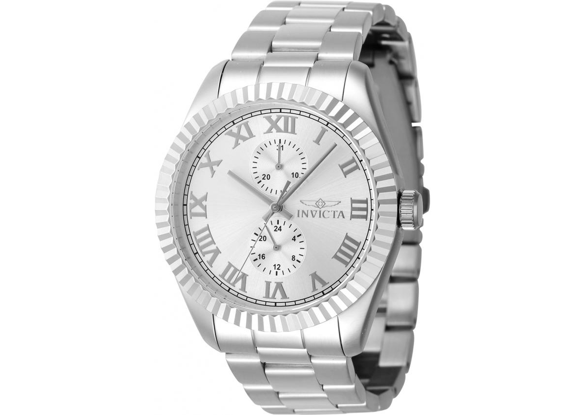 Invicta Men's 47421 Specialty Quartz Multifunction Silver Dial Watch