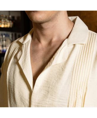 Men's Pleat-Block Oversized Shirt