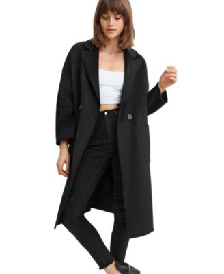 Women's Publisher Double Breasted Wool Blend Coat