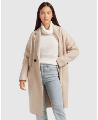 Women's Publisher Double Breasted Wool Blend Coat