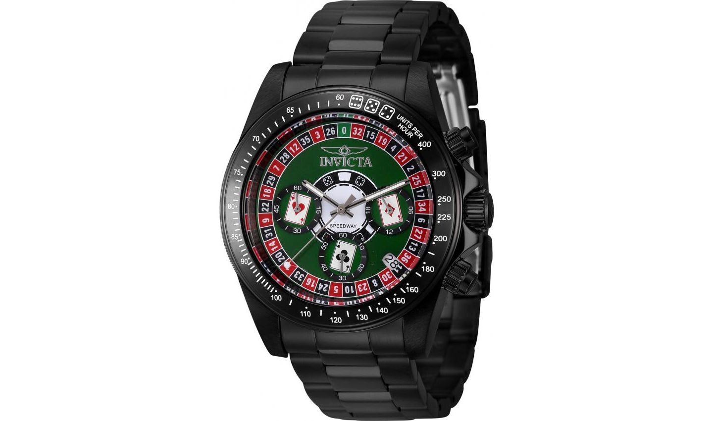 Мужские часы Invicta 44645 Speedway Quartz Chronograph Green Dial — фото 3