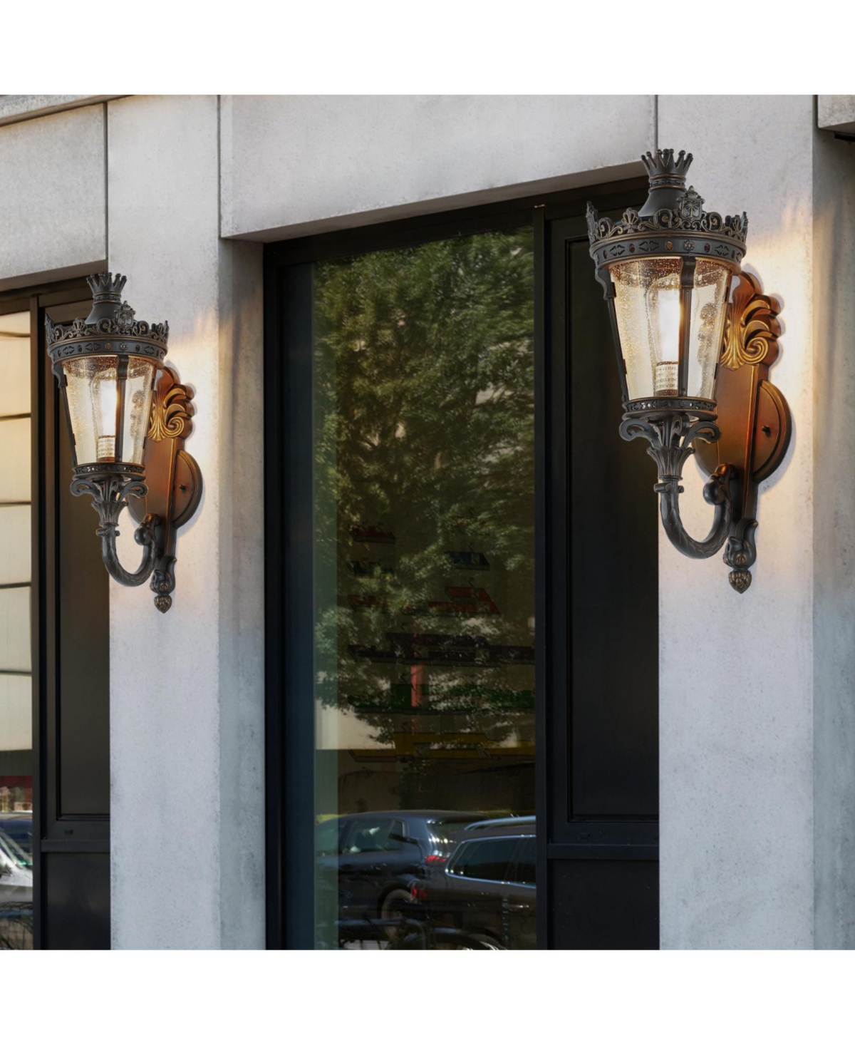 Streamdale Furniture Vintage Outdoor Wall Sconce with Clear Glass for Patio & Entryway