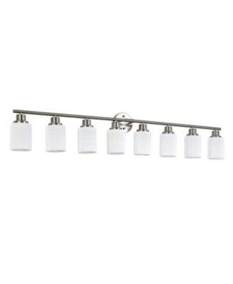 Streamdale Brushed Nickel Vanity Wall Sconce with Frosted Glass Shades for Bathrooms (Bulbs Not Included
