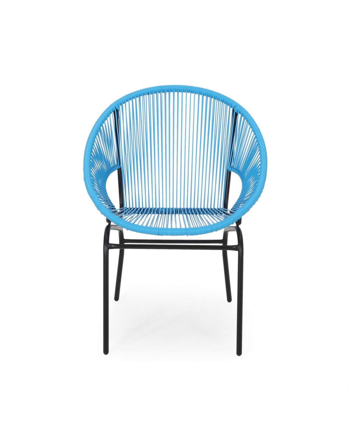 Streamdale Furniture Modern Black Basket Chairs Durable & Stylish for Outdoor Comfort