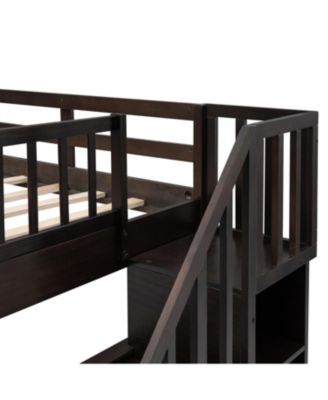 Stairway Bunk Bed with Drawer & Storage