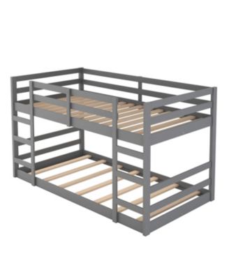 Twin Over Twin Bunk Bed with Ladder