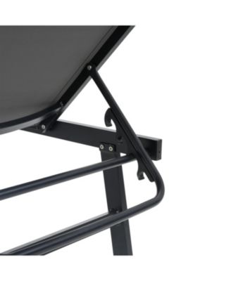 Chaise Lounge Set with Adjustable Mesh Seating