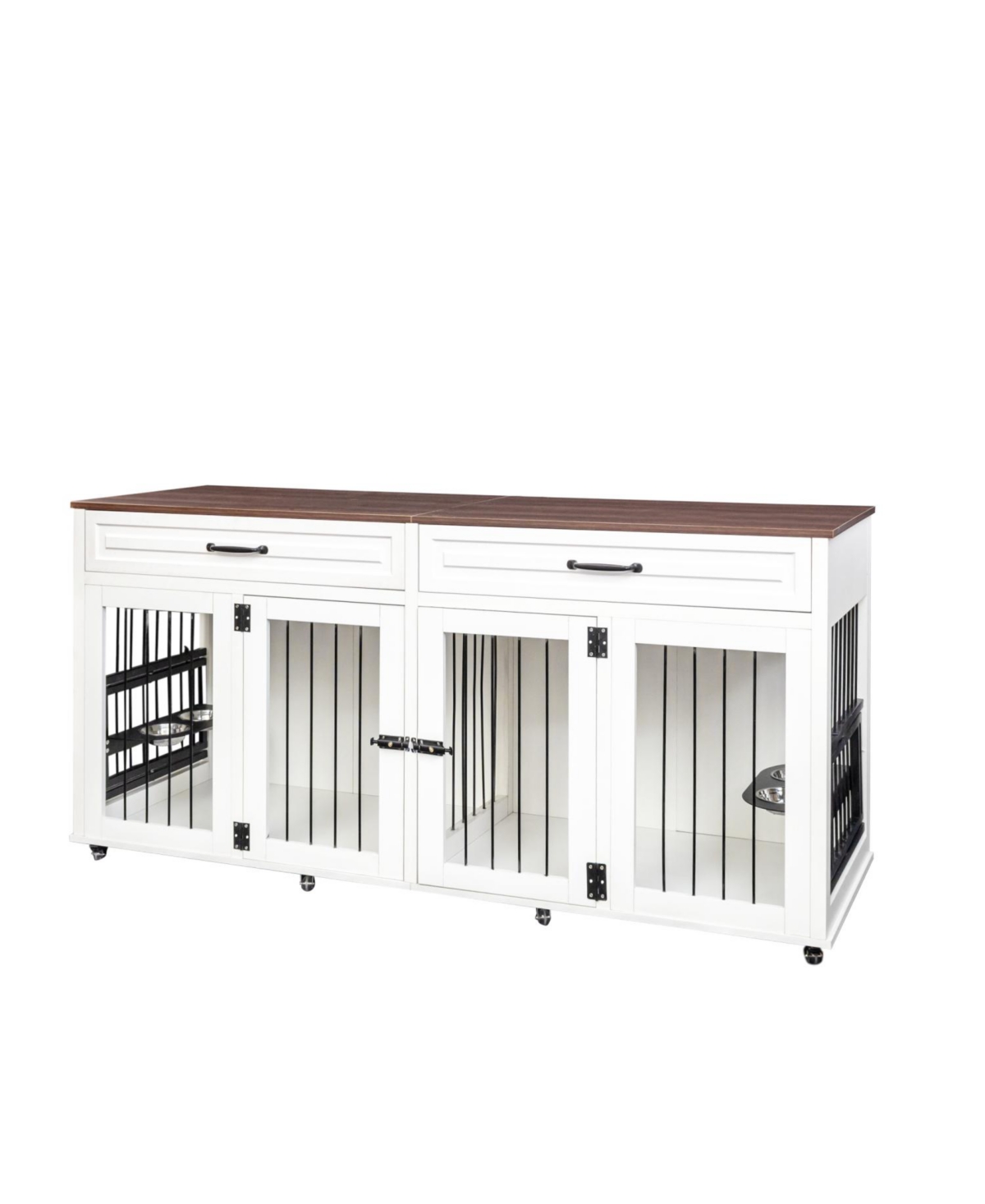 Streamdale Furniture Furniture Style Dog Cage with Double Door