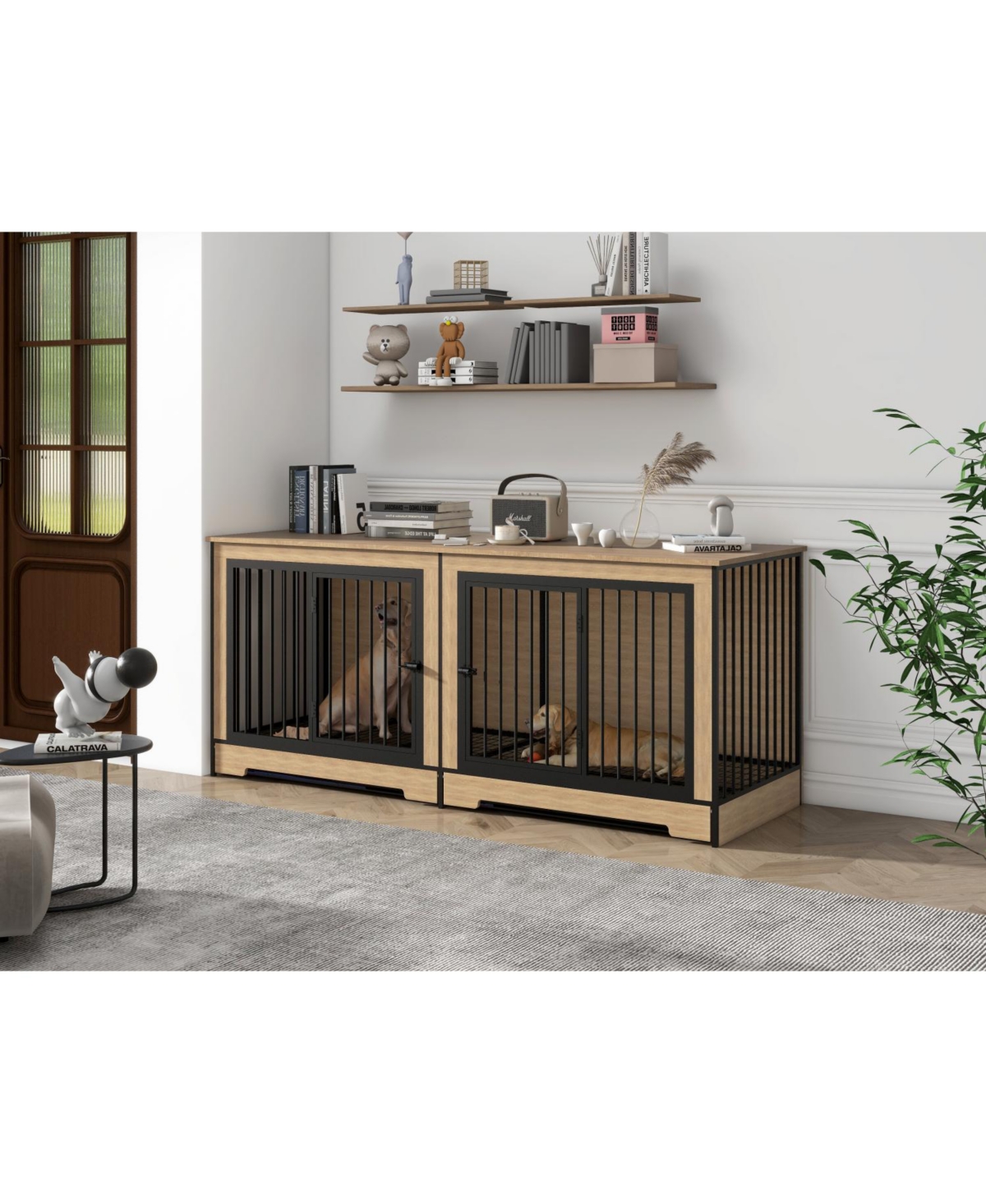 Streamdale Furniture Dog Crate Furniture Xl Double Cage