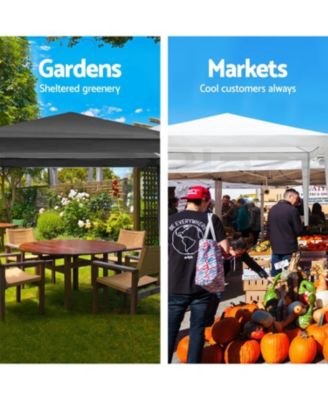 Streamdale 10x30' Wedding Party Canopy Tent with 8 Sidewalls - Black