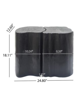 Irregular End Table - Split Design, Indoor/Outdoor