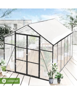 Streamdale 8x12 FT Polycarbonate Greenhouse, Heavy Duty Aluminum Frame