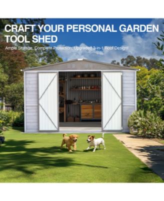 Streamdale 4x6FT Iron-Wood Tool Shed - Nature & Function