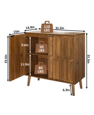 Farmhouse Buffet Cabinet - Walnut - 31.5" W