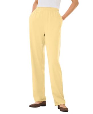 Plus Size Within 7-Day Knit Straight-Leg Pull-On Pants