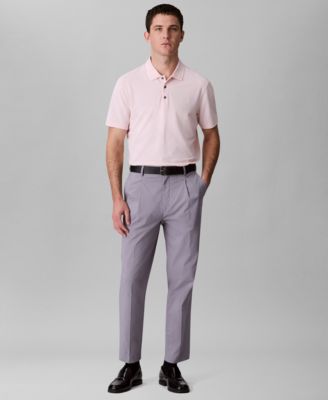 Men’s Short Sleeve Stretch Jacquard Polo Shirt