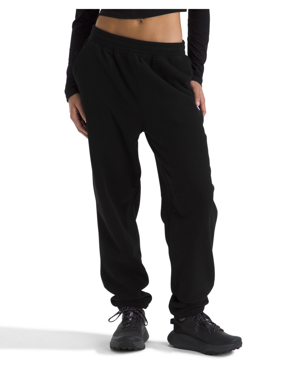 The North Face Evolution Fleece Sweatpants In Black In Black