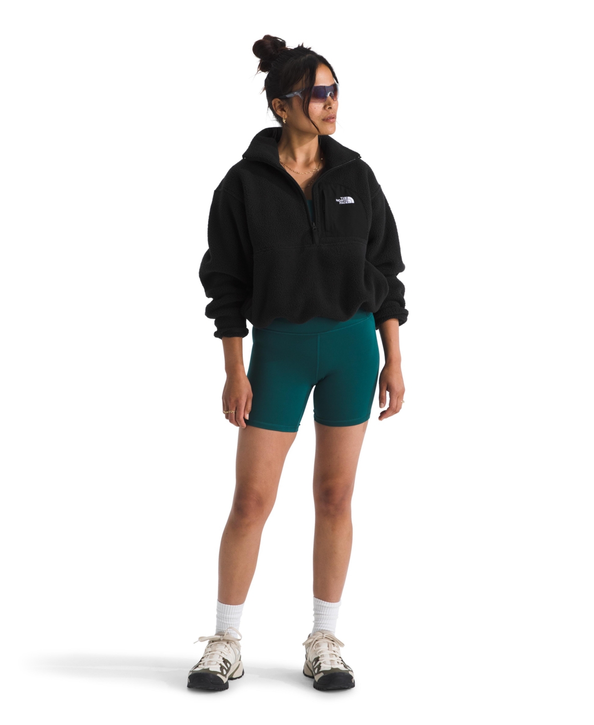 The North Face Women's Yumiori Off-peak Half-zip Jacket In Black