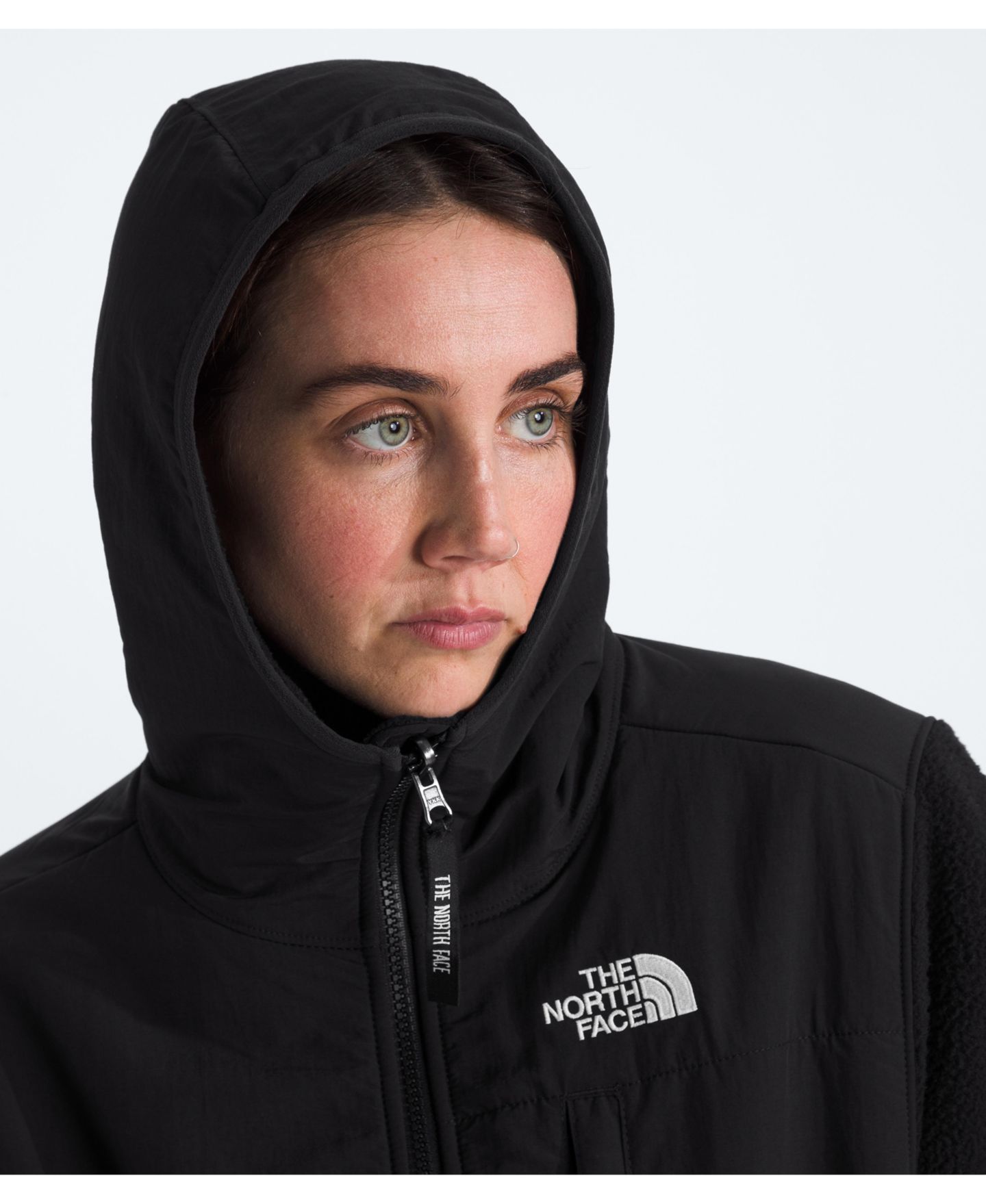 Женское худи The North Face Retro Denali Long Sleeve, цвет: Чёрный — фото 6