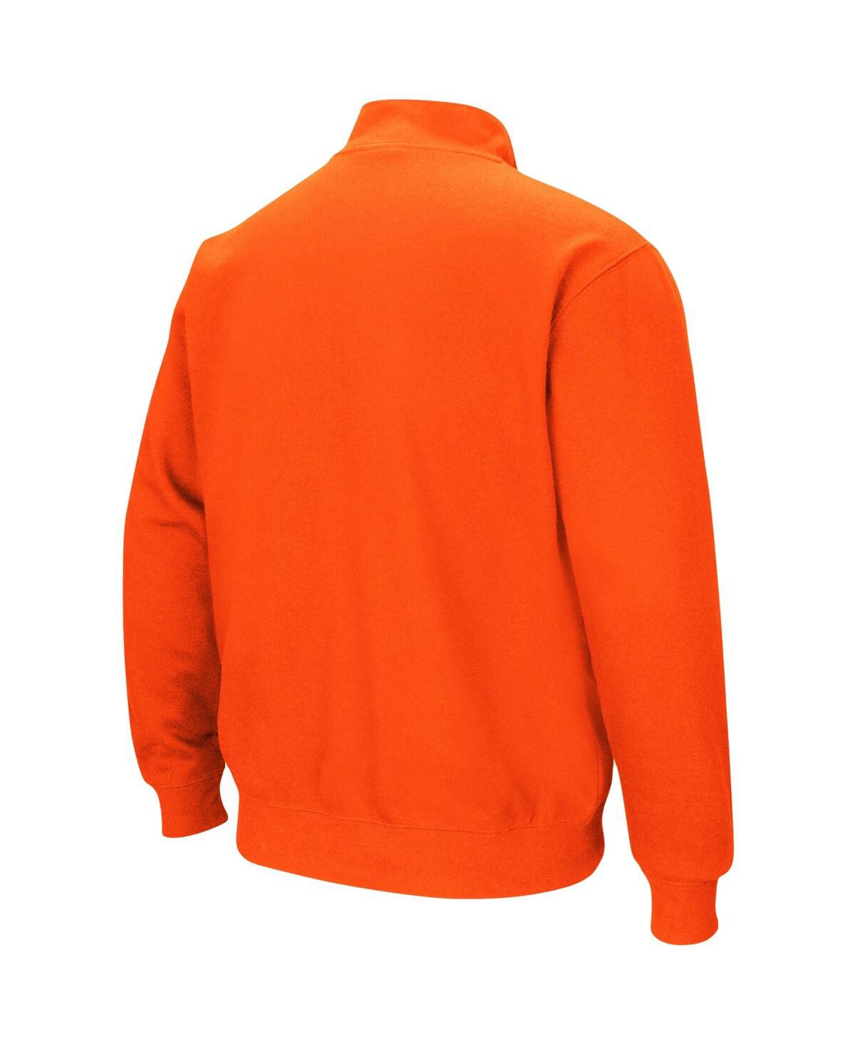 Colosseum Men's Orange Miami Hurricanes Tortugas Logo Quarter-zip Jacket In Multi