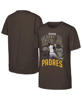 Outerstuff - Big Boys and Girls Fernando Tatis Jr. Brown San Diego Padres Triple Player Graphic T-Shirt